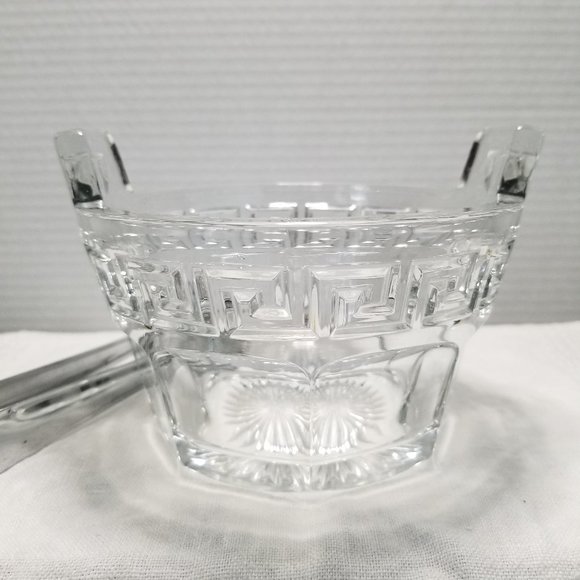 Vintage Heisey Glass Greek Key Ice Tub